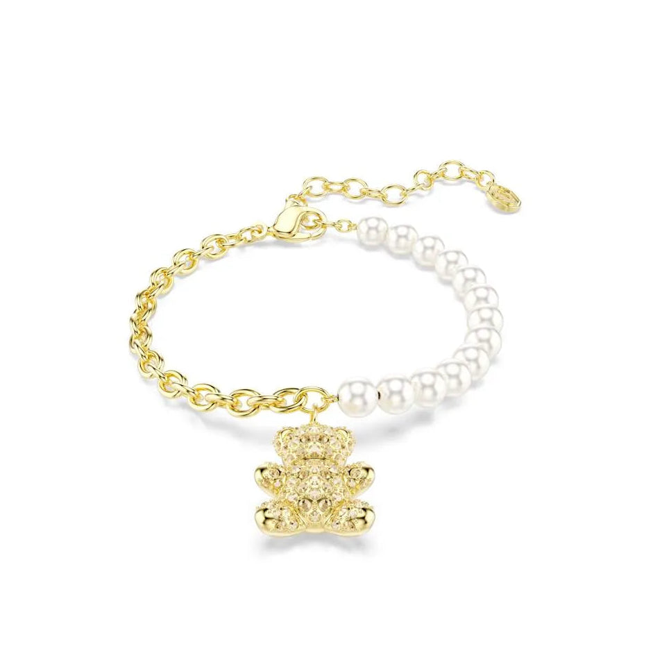 Bracciale Teddy pearl Giallo placc oro