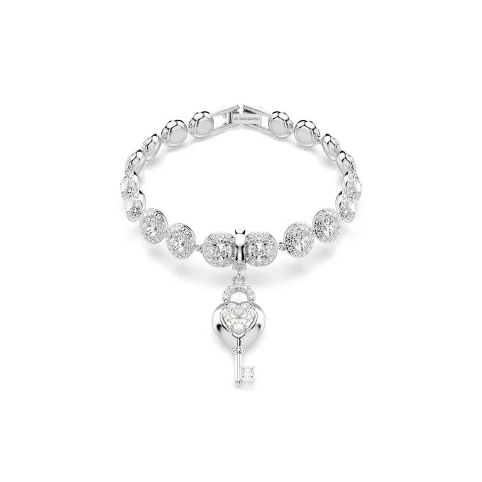 Pendente charms Idyllia Cuore con chiave Bianco