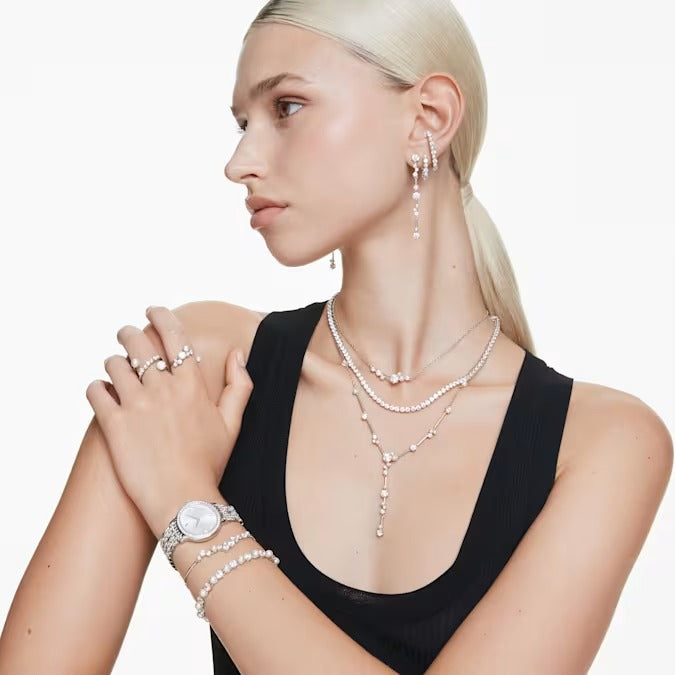 Anello aperto Constella Crystal Pearl