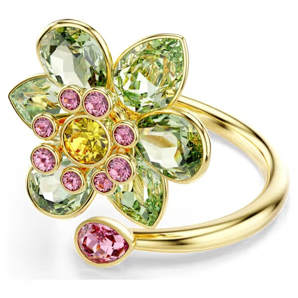 Anello aperto Idyllia Fiore Verde