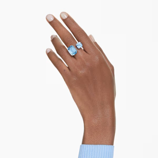 Anello aperto Millenia ottagon Blu