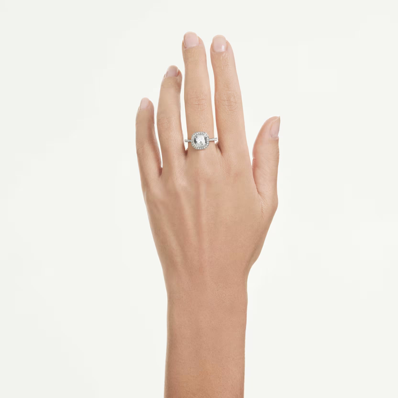 Anello halo Una Angelic Cushion