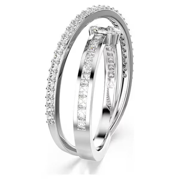 Anello Hyperbola Taglio misto Bianco