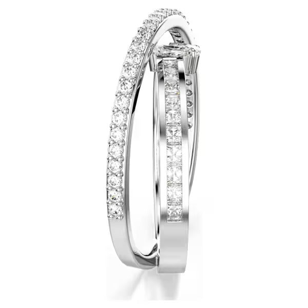 Anello Hyperbola Taglio misto Bianco