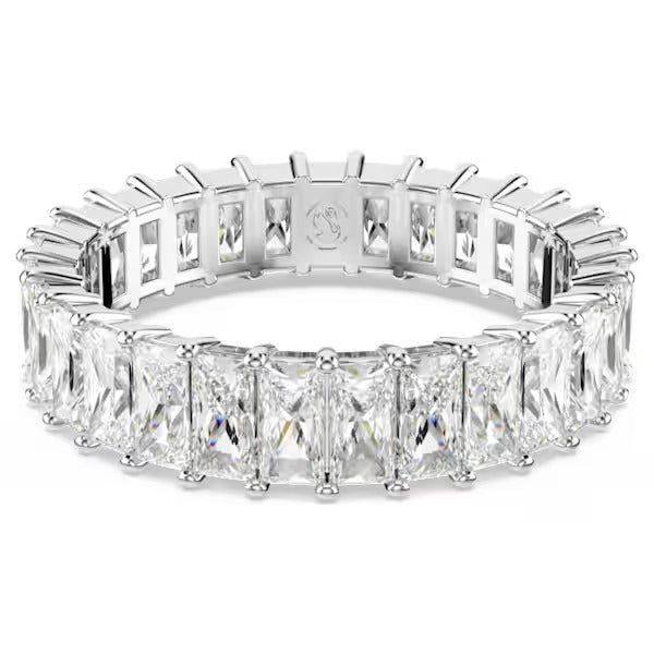 Anello Matrix Baguette Bianco