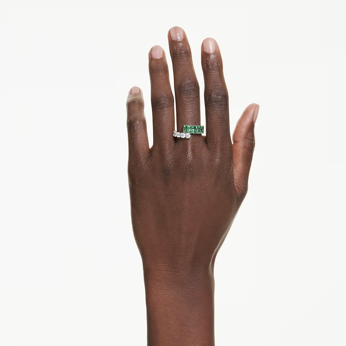 Anello Matrix Taglio misto Verde