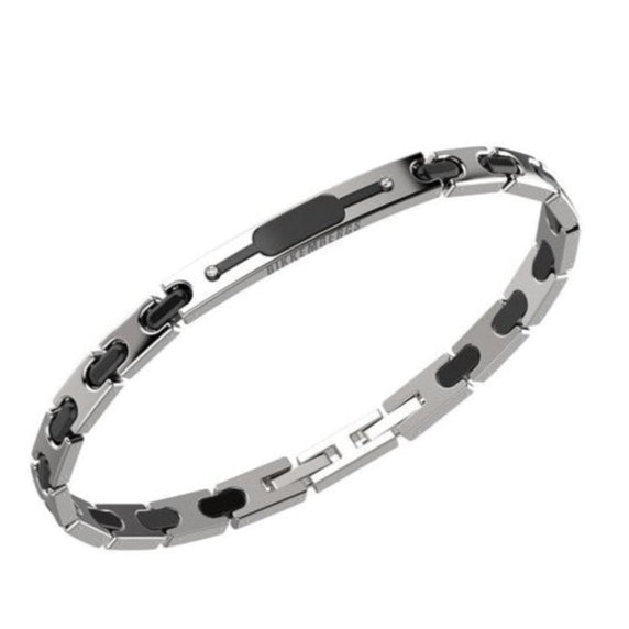 Bracciale Performance acciaio e nero