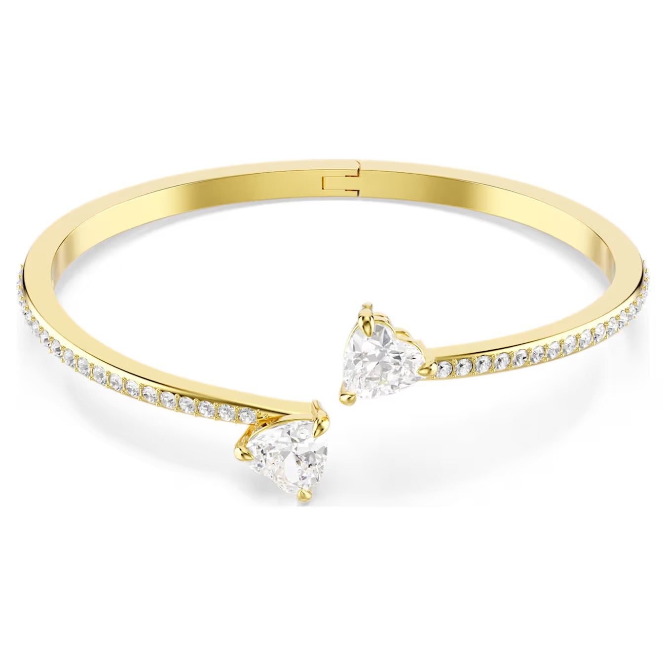 Bracciale rigido Mesmera Attract Cuori Placc oro