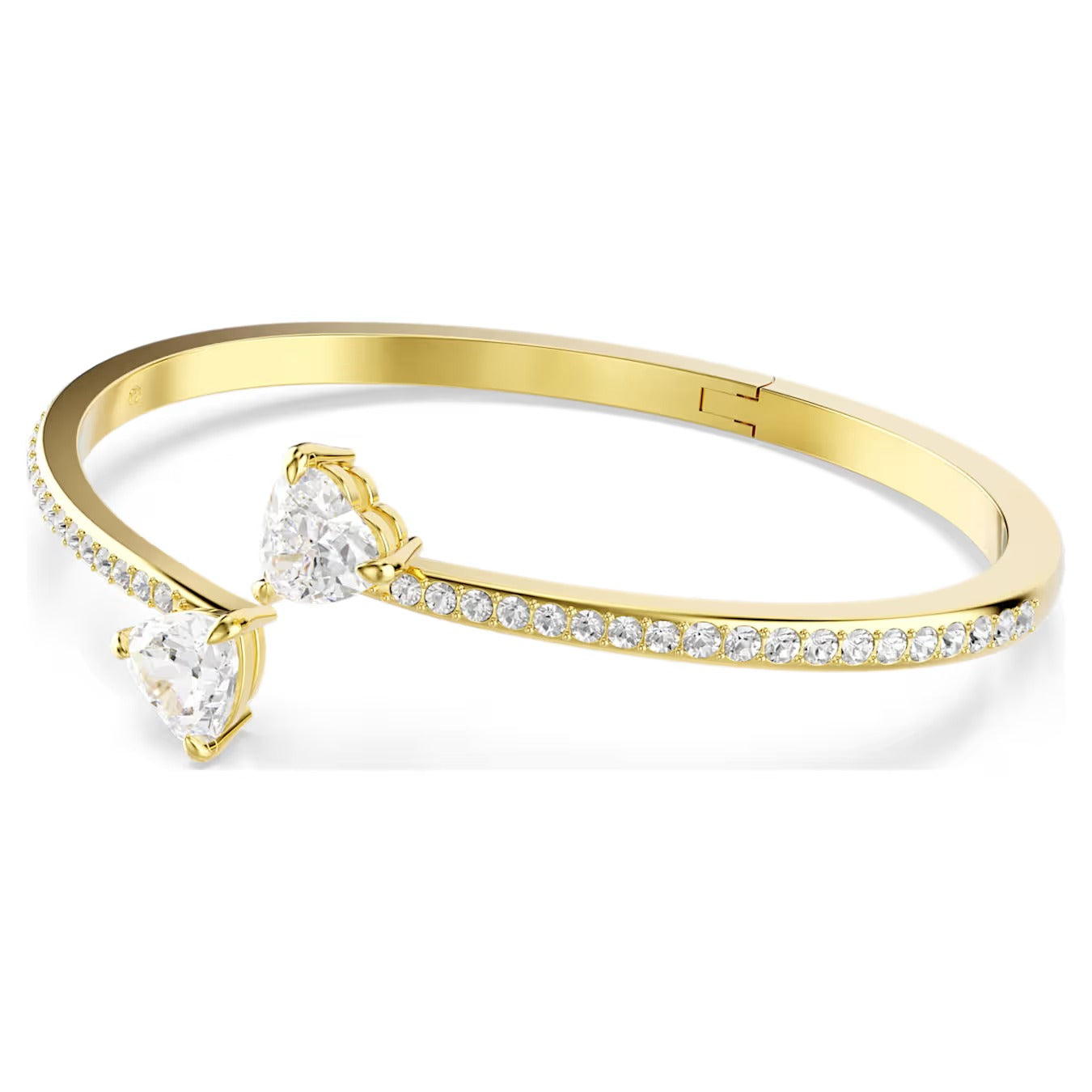 Bracciale rigido Mesmera Attract Cuori Placc oro