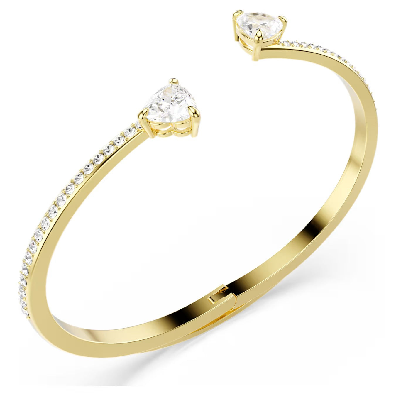 Bracciale rigido Mesmera Attract Cuori Placc oro