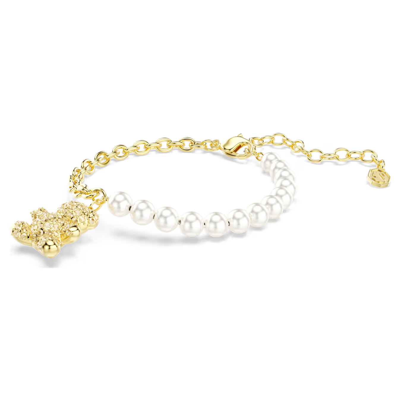 Bracciale Teddy pearl Giallo placc oro