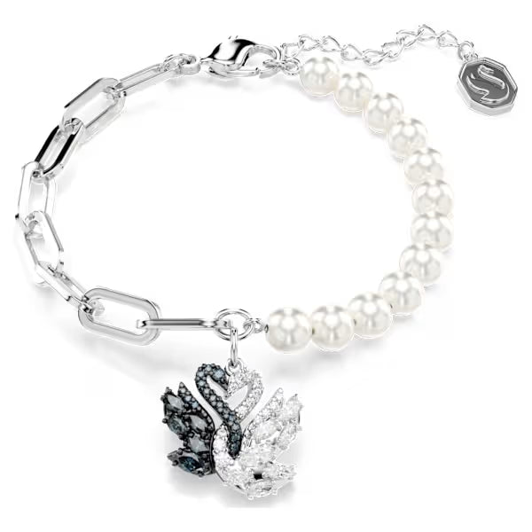 Braccialetto Cigno Nero Crystal Pearl