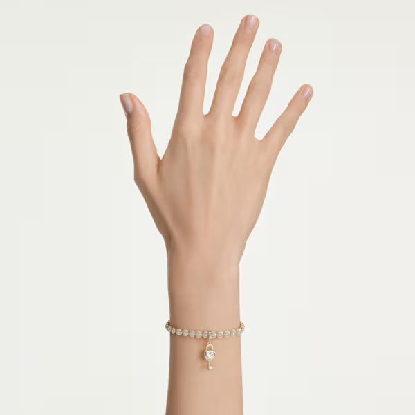 Pendente charms Idyllia Chiave rosa placc oro