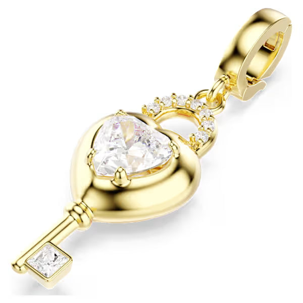 Pendente charms Idyllia Chiave rosa placc oro