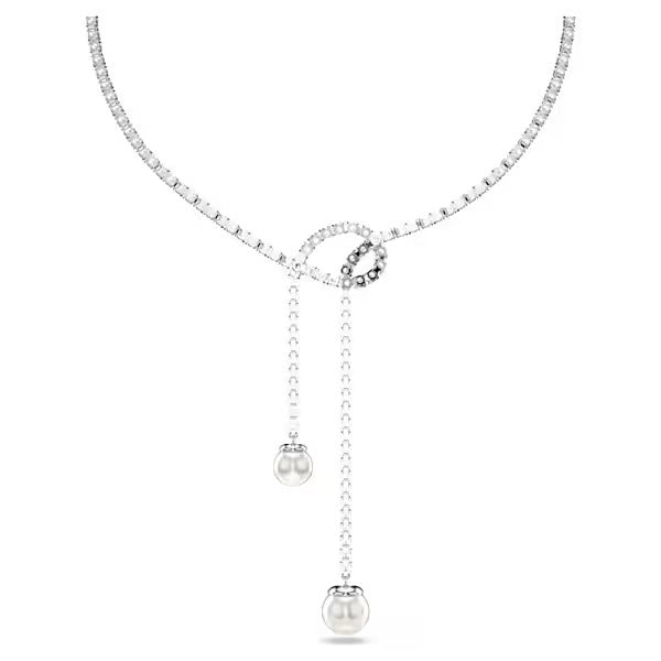 Collana a Y Matrix Crystal Pearl