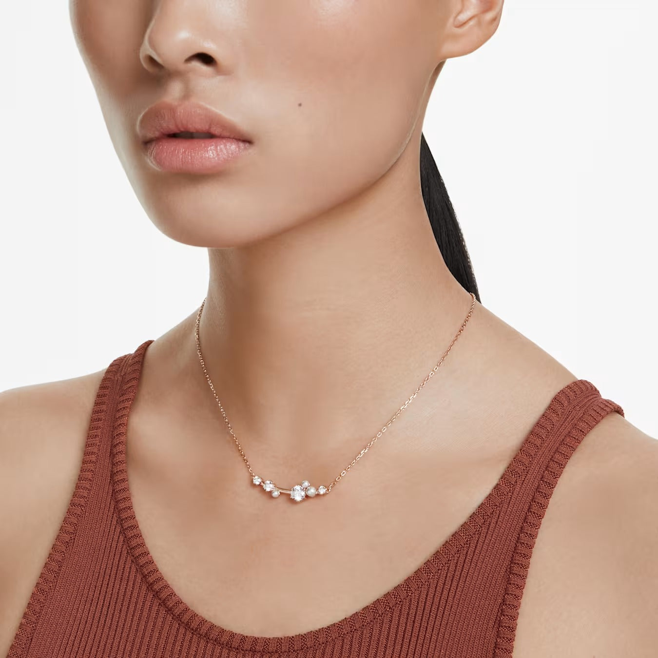 Collana Constella Pearl Placc oro rosa
