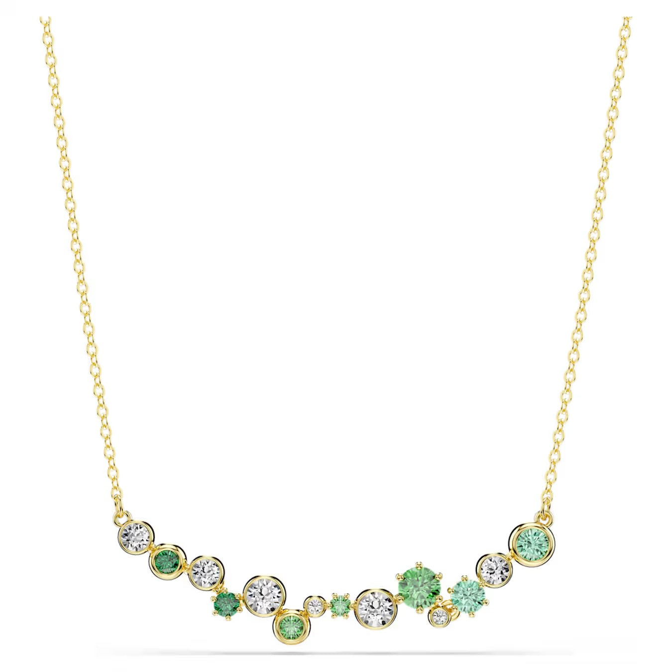 Collana Constella Barretta Verde Placc oro