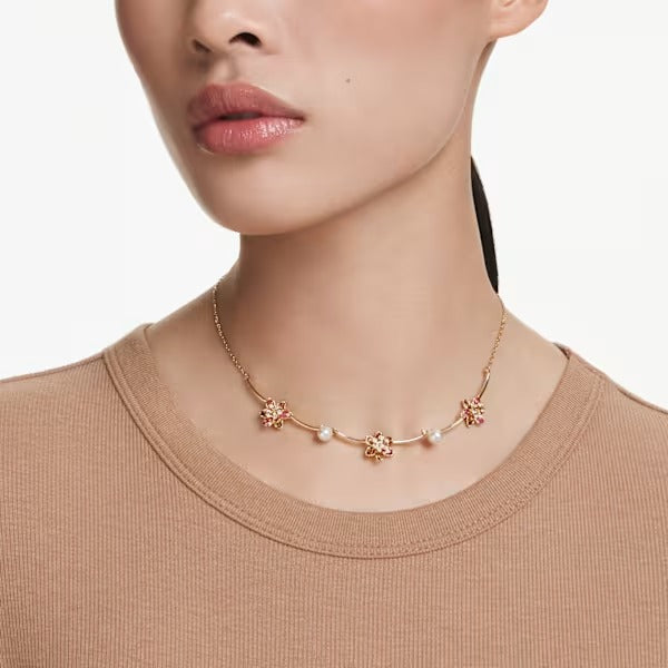 Collana Idyllia Crystal Pearl Fiori