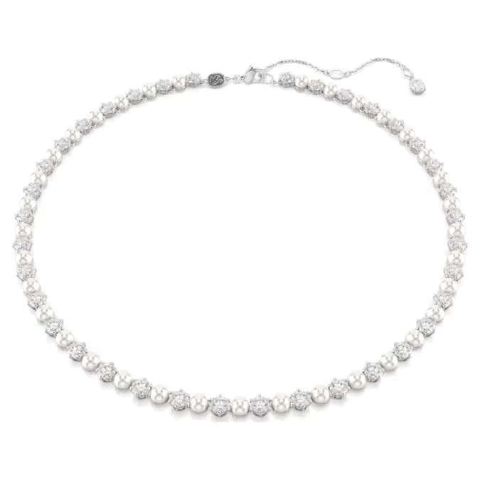 Collana Tennis Matrix Crystal Pearl