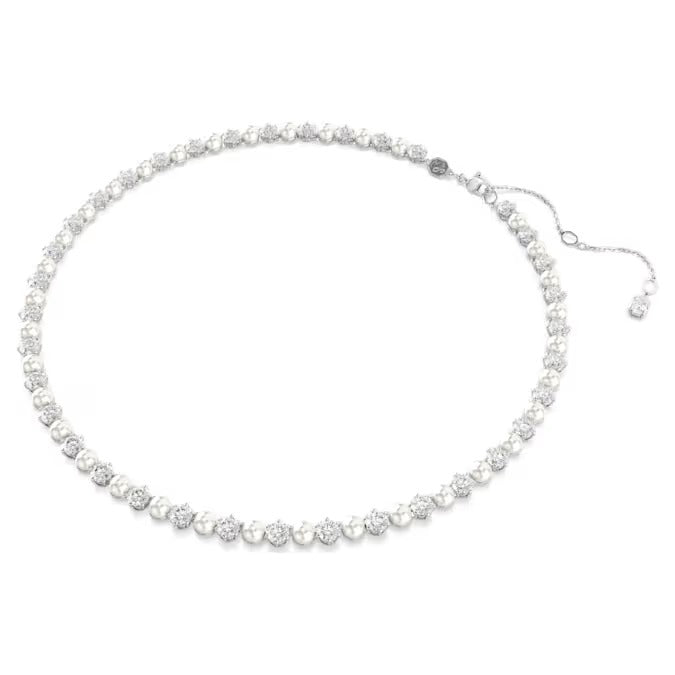 Collana Tennis Matrix Crystal Pearl