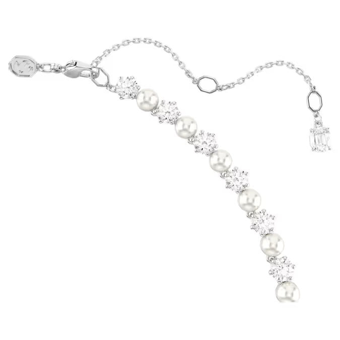 Collana Tennis Matrix Crystal Pearl