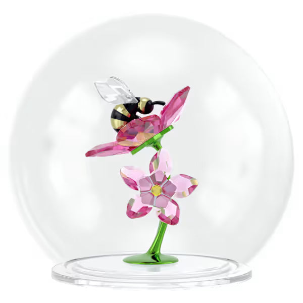 Idyllia Sfera in Vetro con Ape e Fiori