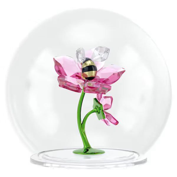 Idyllia Sfera in Vetro con Ape e Fiori