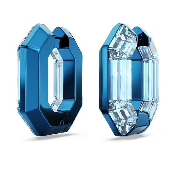 Orecchini a cerchio Lucent ottagon Blu