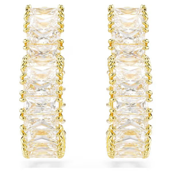 Orecchini Matrix baguette Cuore placc Oro