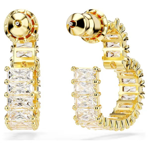 Orecchini Matrix baguette Cuore placc Oro