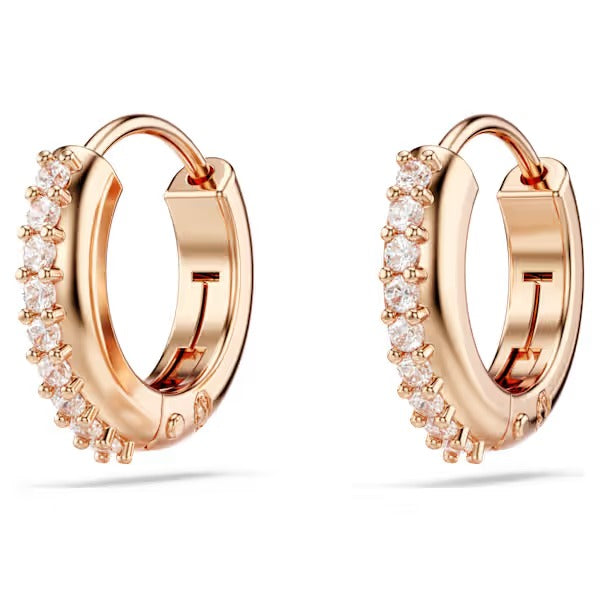 Orecchini a cerchio Matrix mini Placc oro rosa