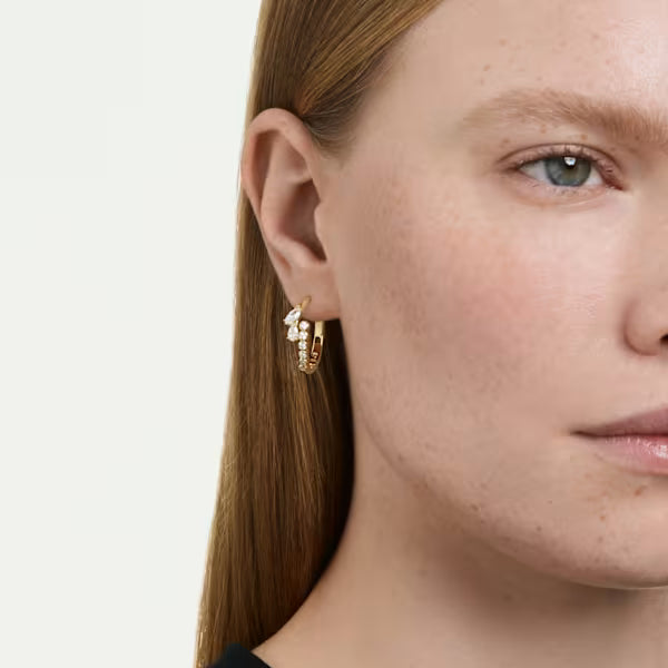 Orecchini cerchio Mesmera placc oro 18K