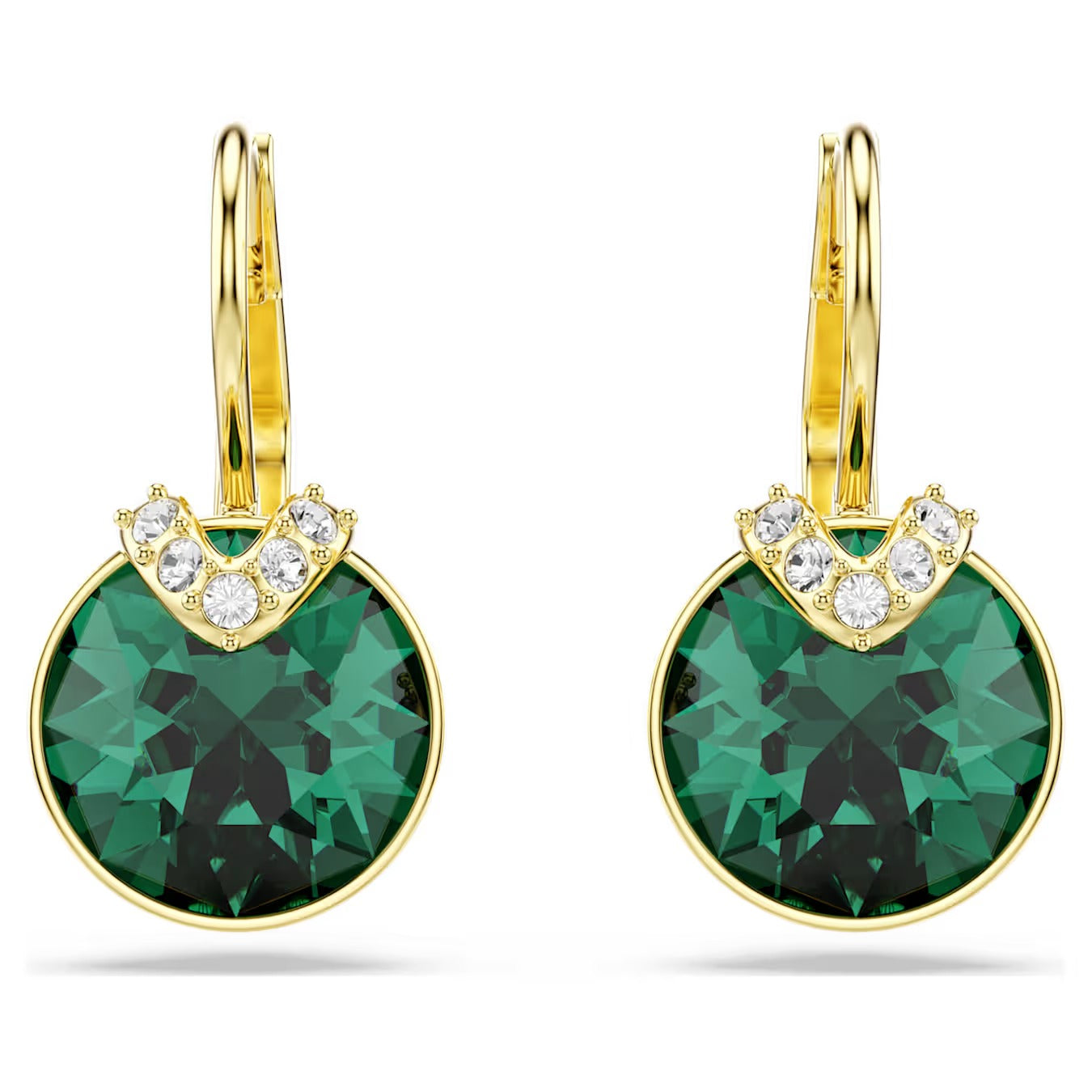 Orecchini Bella V Verdi Placc oro