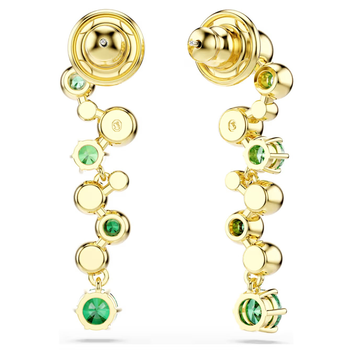 Orecchini pendenti Constella Verdi Placc oro