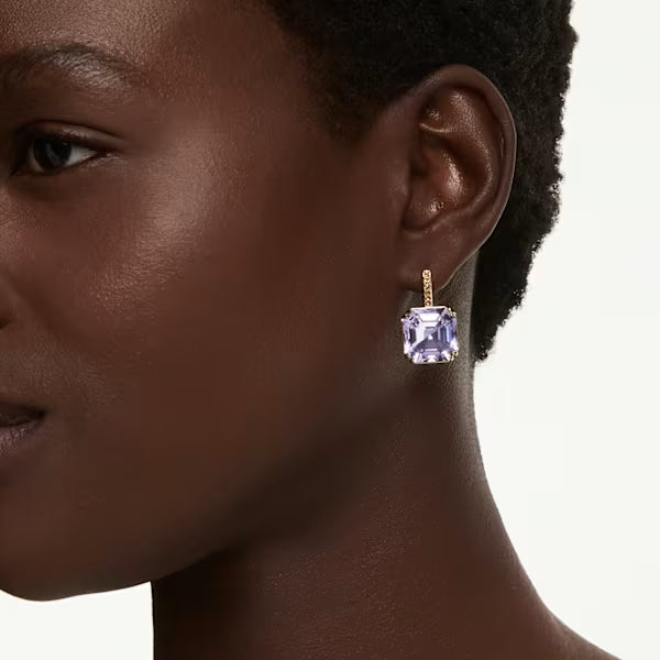 Orecchini Millenia quadrato Viola