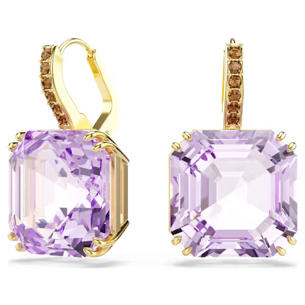 Orecchini Millenia quadrato Viola