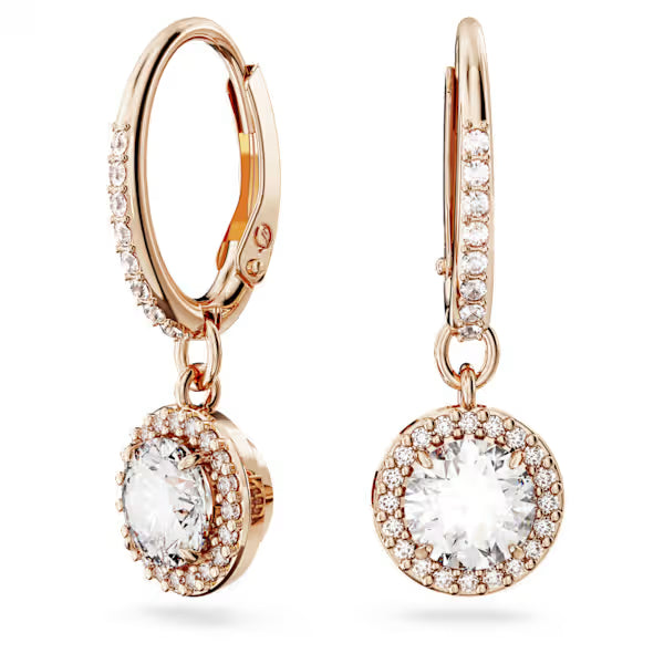 Orecchini pend Una Angelic Placc oro rosa
