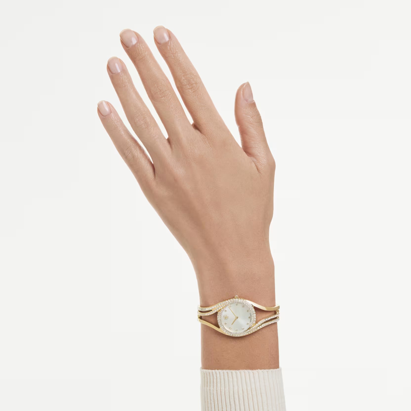 Orologio Hyperbola bangle placc dorato