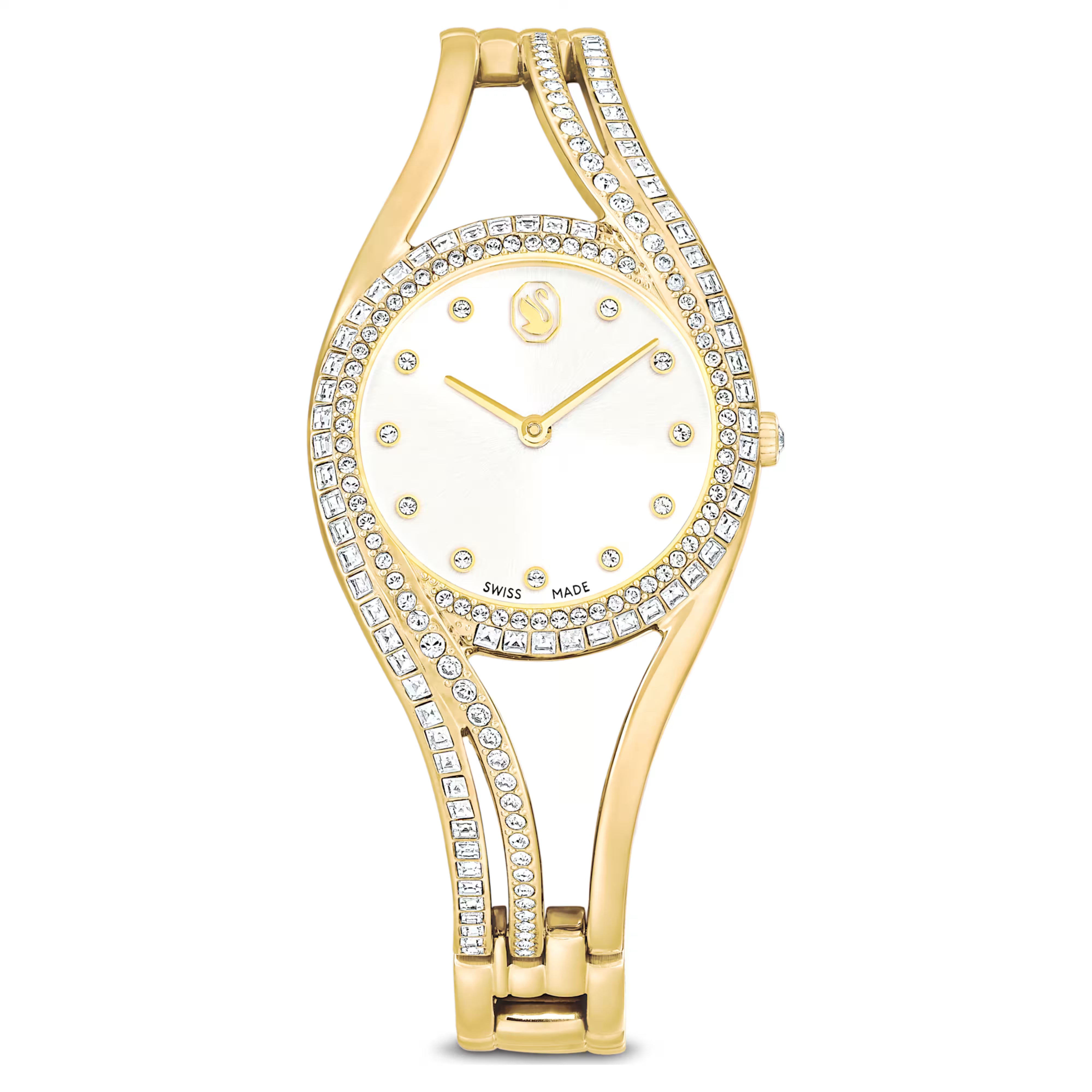 Orologio Hyperbola bangle placc dorato