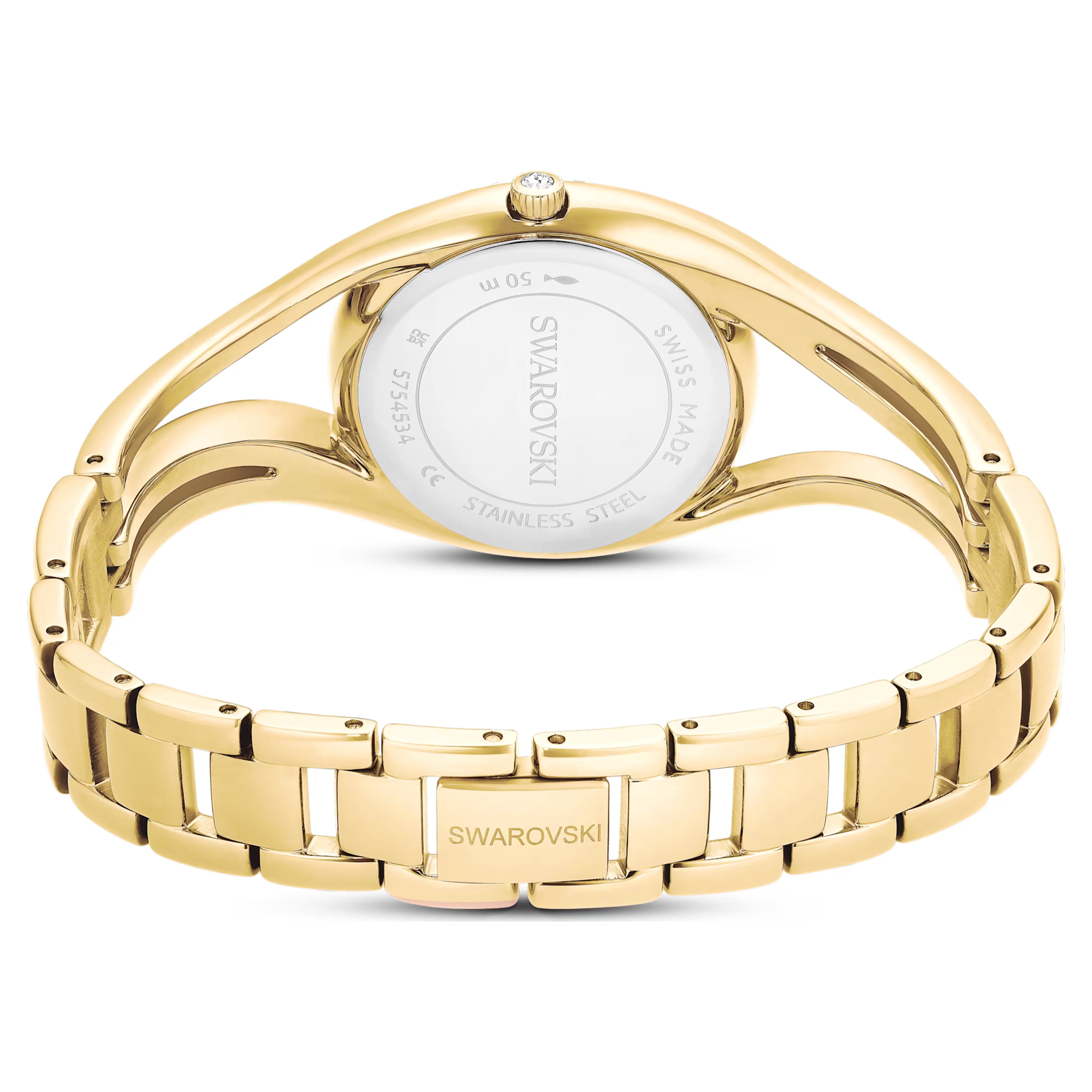 Orologio Hyperbola bangle placc dorato