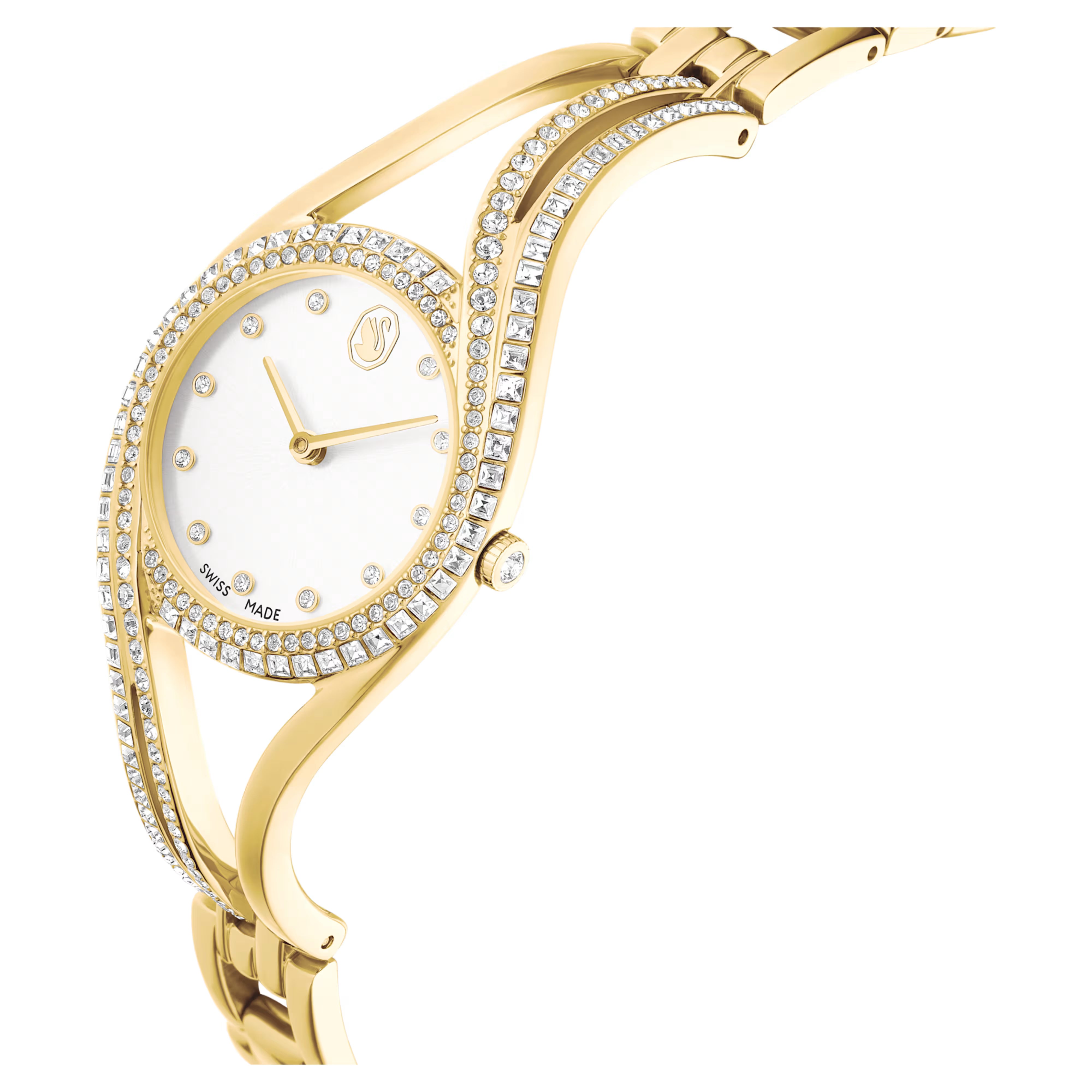 Orologio Hyperbola bangle placc dorato