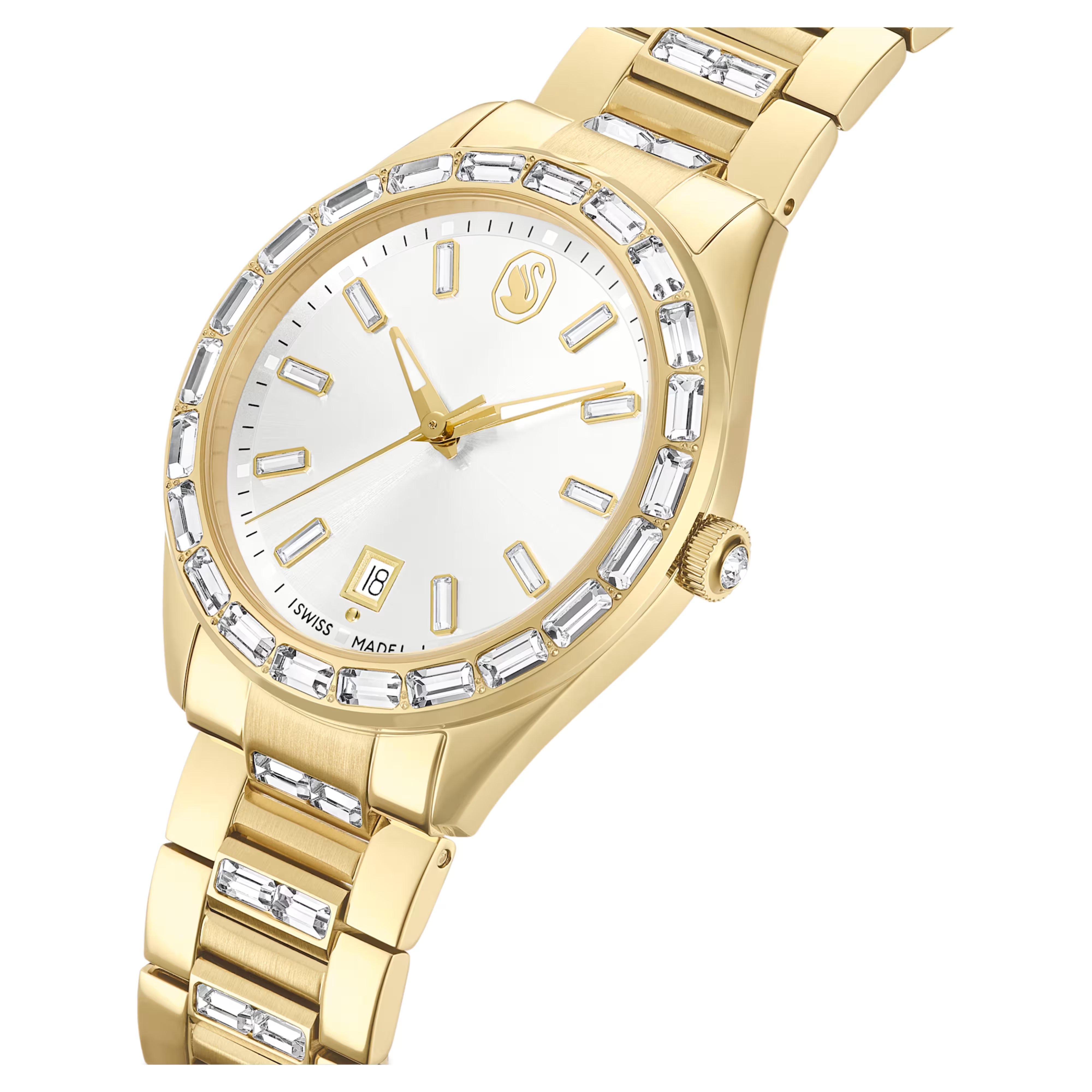 Orologio Matrix date placc dorato