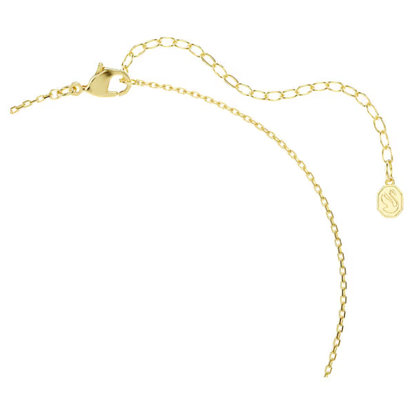 Pendente Chroma Pear Blu placc oro 18K