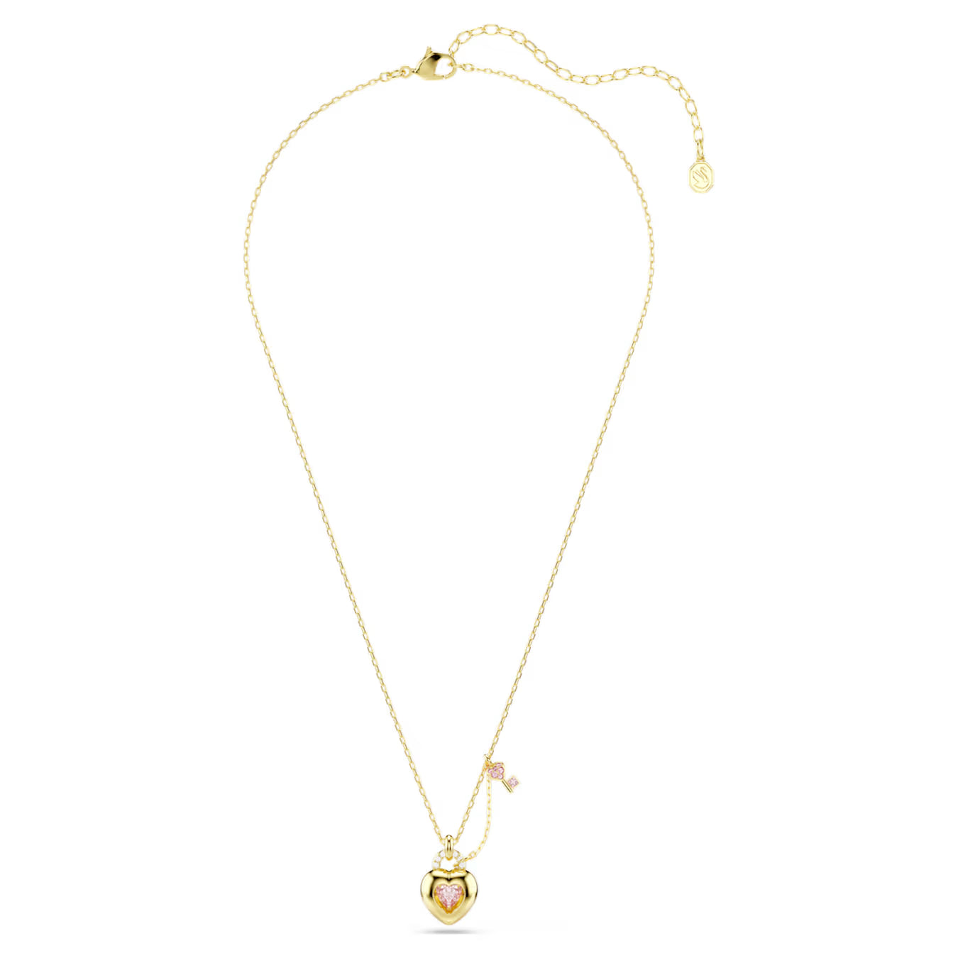 Pendente Idyllia Cuore e Chiave Rosa