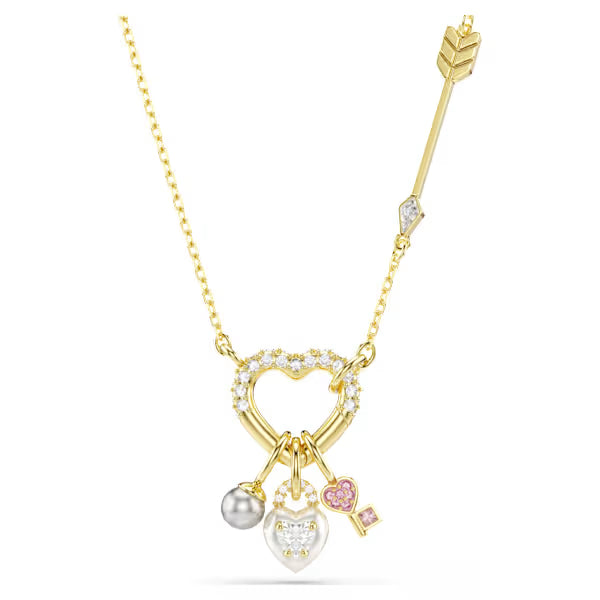 Pendente Idyllia Cuore, chiave, Rosa