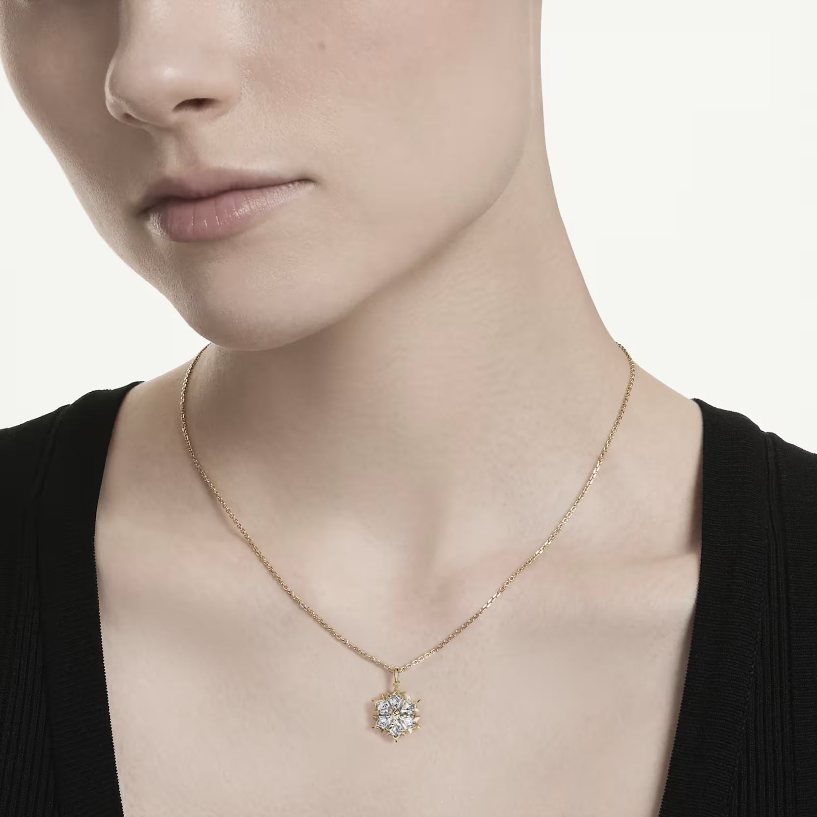 Pendente Magic Fiocco Di Neve plac oro 18K