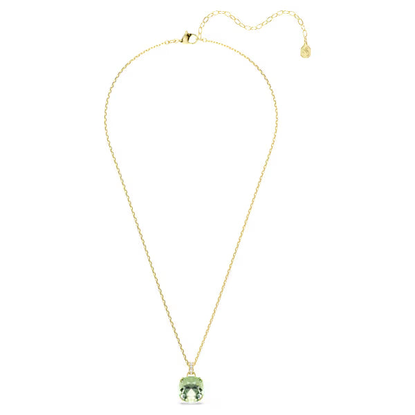 Pendente Millenia Cushion Verde placc oro 18K