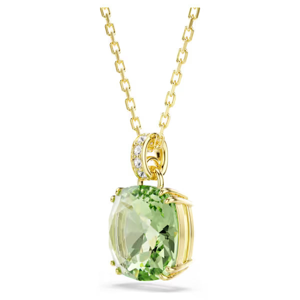 Pendente Millenia Cushion Verde placc oro 18K