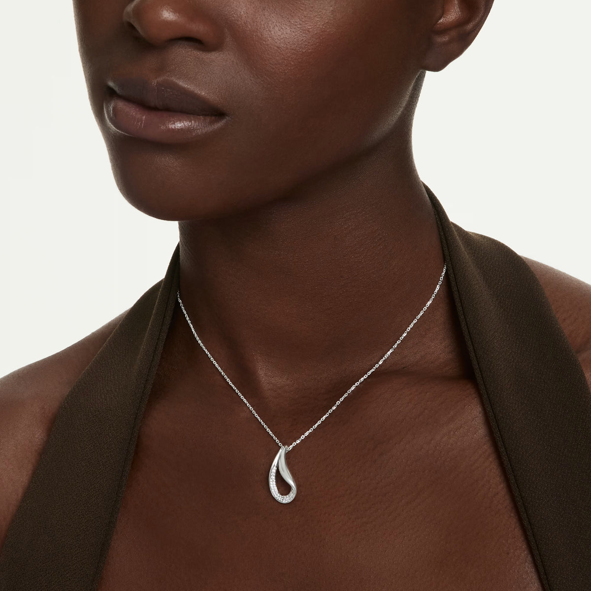 Pendente Classica Lungo Argento Sterling