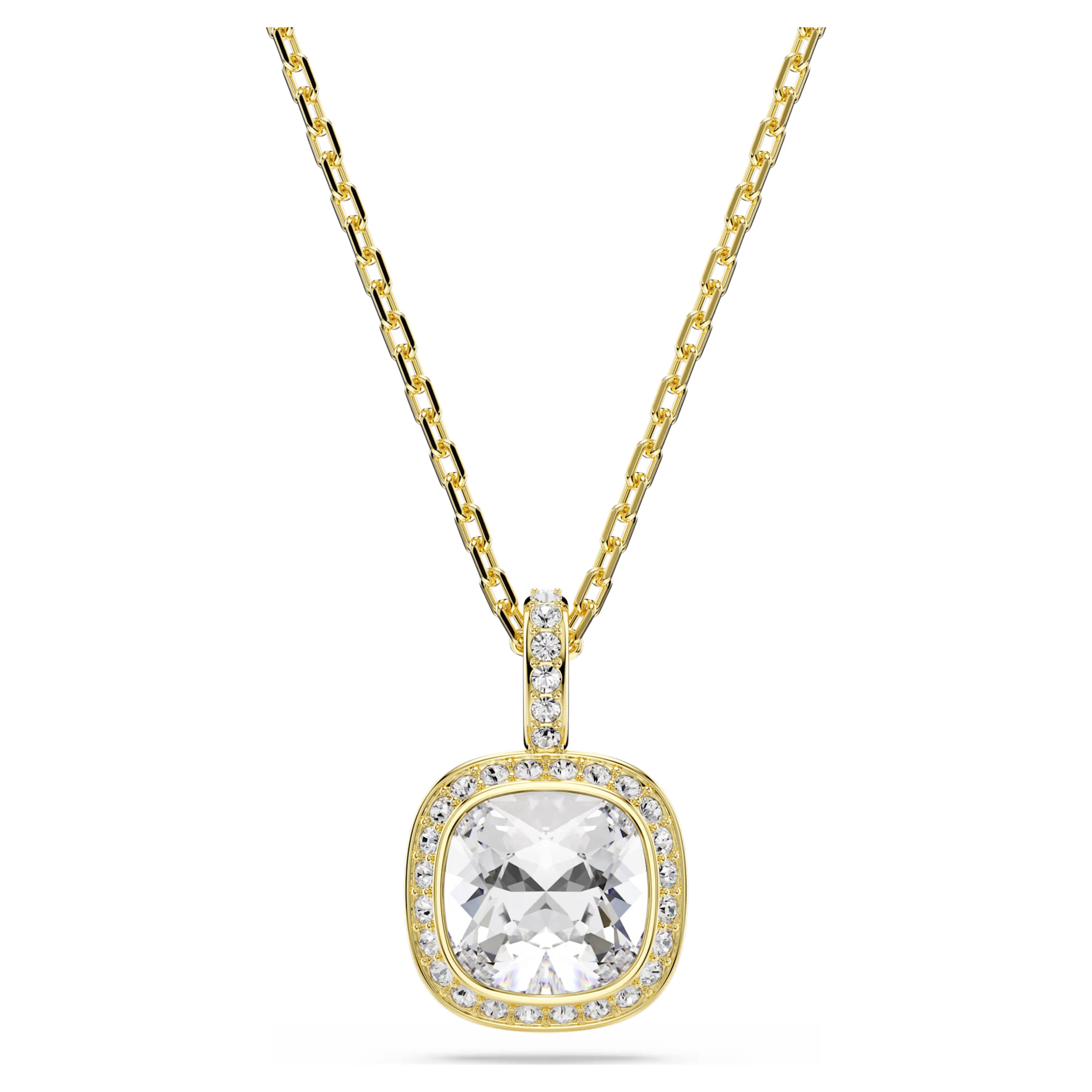 Pendente Una Angelic Cushion placc oro 18K